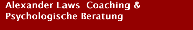 Alexander Laws  Coaching & Psychologische Beratung